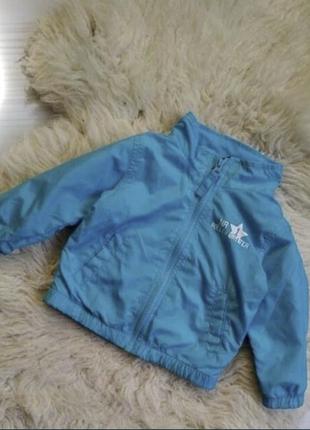 Куртка h&m вітрівка спортивна блакитна