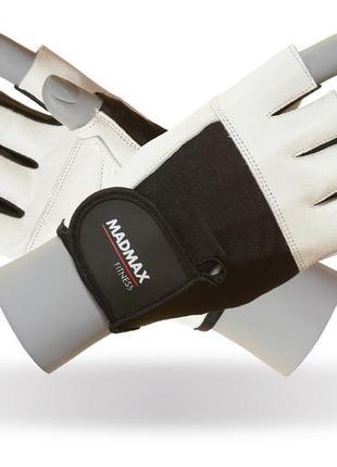 Перчатки для фитнеса (mfg-444) m madmax белый (2000002603023)