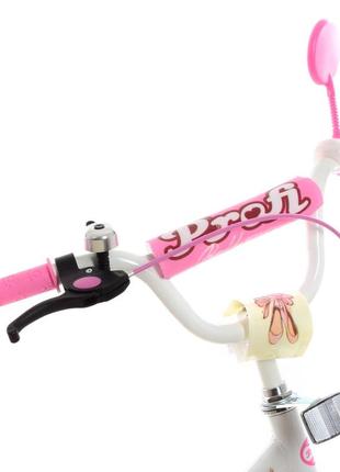 Велосипед детский 16дюймов profi розовый (2000002229575)4 фото