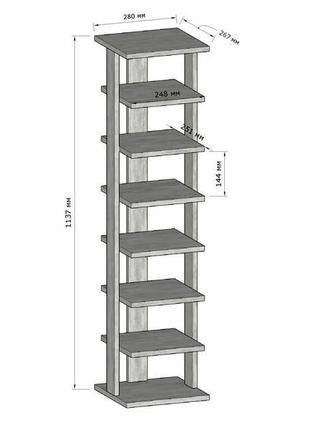 Полиця для взуття (т-13)7 фото