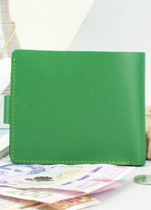 Портмоне женское кожаное на кнопке handycover hc0042 зеленое2 фото