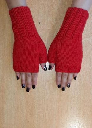 Митенки перчатки стильные женские демисезон3 фото