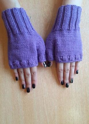 Митенки перчатки демисезон кашемир3 фото