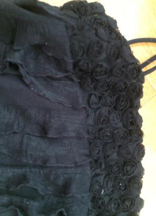 Чёрное нарядное платье zara3 фото