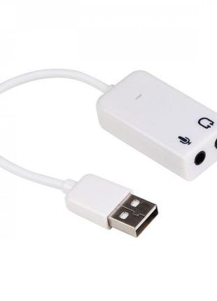 Звукова карта usb 2.0, 7.1, dynamode c-media 108 white, 90 дб, box (usb-sound7-white)