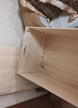 Ящик дерев'яний із кришкою2 фото