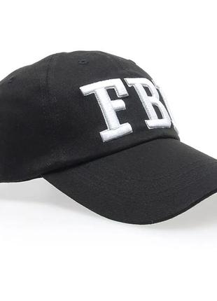 Кепка бейсболка fbi (фбр) чорна, унісекс