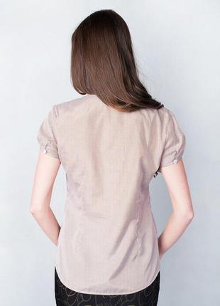 Блуза коричневый (nls-2215-6-brown)2 фото