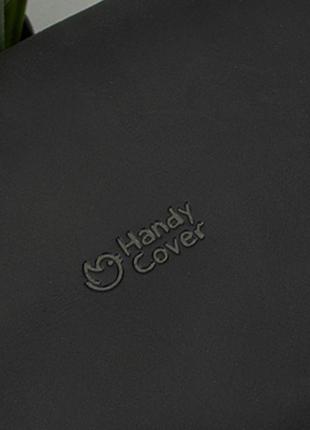 Косметичка чоловіча шкіряна handy cover hc0023 чорна маленька9 фото