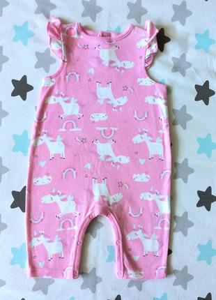 Ромпер песочник для девочки 6 9 мес 74 80