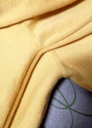 Желтый джемпер ,100% шерсть, рукав 3/4 р. 44/2xl, от madeleine6 фото