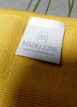 Желтый джемпер ,100% шерсть, рукав 3/4 р. 44/2xl, от madeleine8 фото