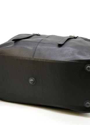 Большая дорожная сумка fa-8310-4lx из натуральной кожи флотар, черная5 фото