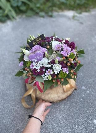 Коробка з квітами спокуса3 фото