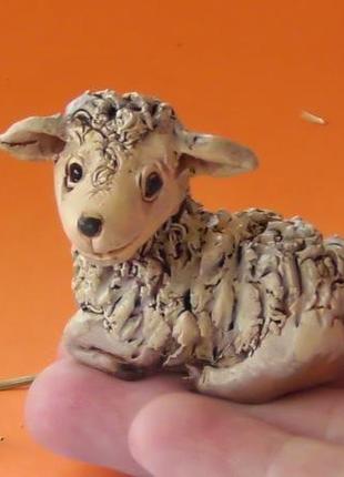 Овечка фігурка декор вівця