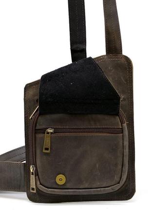 Кожаный рюкзак слинг на одно плечо, кобура tarwa rcv-232-3md6 фото