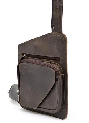 Шкіряний рюкзак слінг на одне плече, кобура tarwa rcv-232-3md