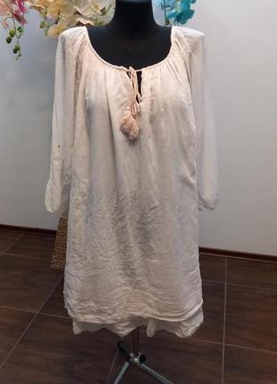 Бавовняна сукня вільного крою італія