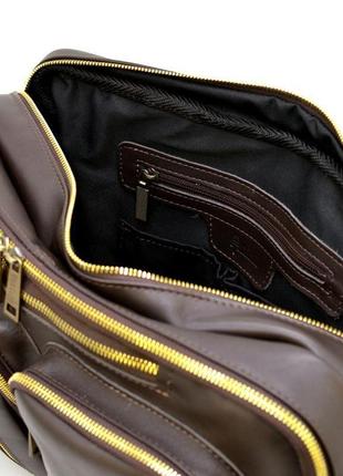 Мужская кожаная сумка-рюкзак gc-7014-3md tarwa8 фото