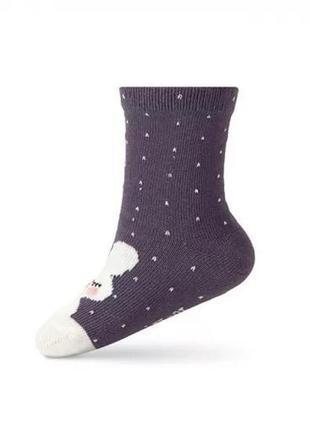 Детские носки с лиловым зайчонком для малышей. размер  10-122 фото