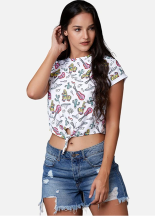 32 /230424/ bershka футболка коротка кроп-топ