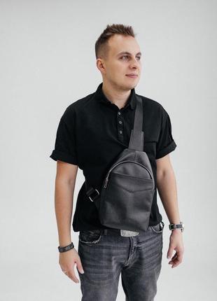 Чоловіча сумка-месенджер, шкіряна сумка через плече
