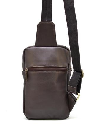 Міні-рюкзак з натуральної шкіри на одне плече gc-0204-3md tarwa4 фото