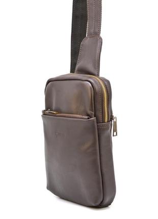 Міні-рюкзак з натуральної шкіри на одне плече gc-0204-3md tarwa2 фото