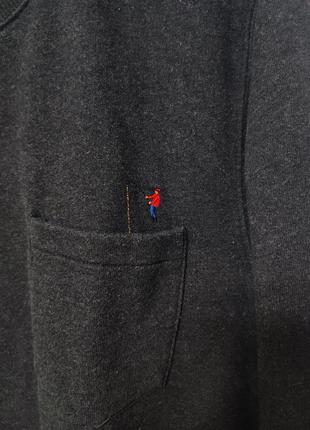 Толстовка реглан кофта з карманом темно сіра чорна пряма широка revolution man, розмір l7 фото
