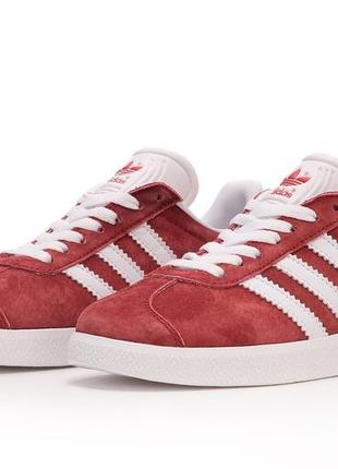 Кроссовки adidas gazelle red7 фото