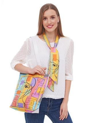 Яскравий набір my scarf (сумка + галстук твіллі)
