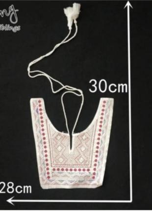 Нашивной воротник с вышивкой в этническом стиле код 3622-32