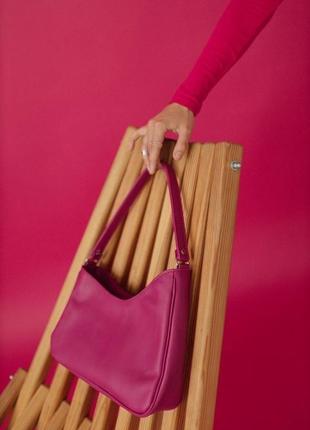 Кожаная сумка a-symetric, женская сумка из кожи, асимметричная сумка bagster4 фото