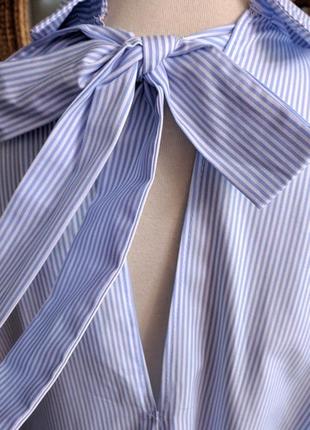 100% котон роскошная фирменная натуральная рубашка в полоску оверсайз супер качество!6 фото