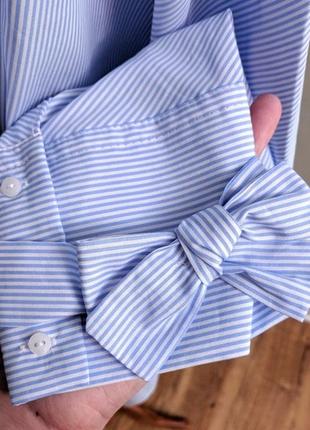 100% котон роскошная фирменная натуральная рубашка в полоску оверсайз супер качество!5 фото