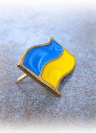 Пін, значок ручної роботи прапор україни3 фото