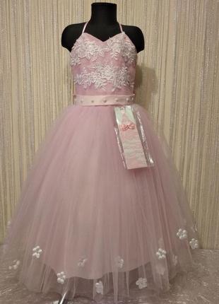 Шикарну сукню з фатіну та мережива для принцеси 8-10-12 років