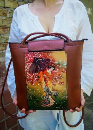 Женский рюкзак,женская сумка-рюкзак, рюкзак-сумка6 фото