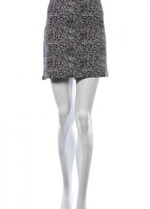 Спідниця на резинці для жінки h&m 0520132-5 l чорно-білий
