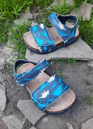 Сандали сандалии на липучках босоножки с динозаврами2 фото