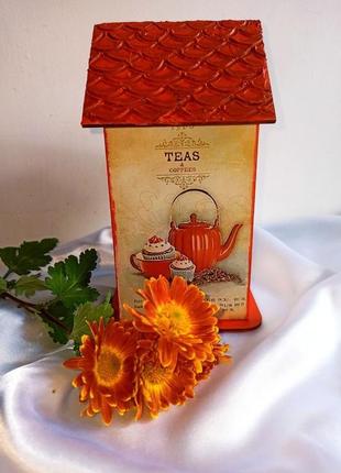 Чайный домик ′приятное чаепитие′, подарок маме, бабушке, учителю2 фото