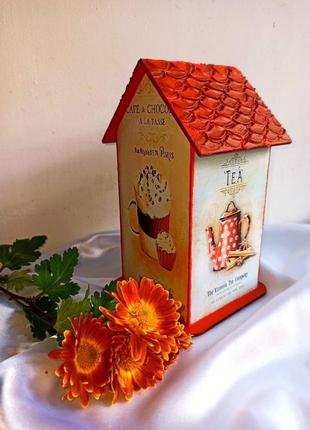 Чайный домик ′приятное чаепитие′, подарок маме, бабушке, учителю6 фото