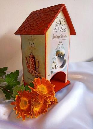 Чайный домик ′приятное чаепитие′, подарок маме, бабушке, учителю3 фото