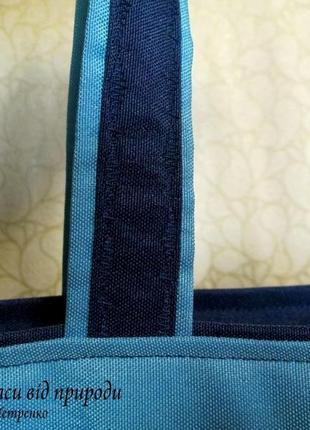 Текстильная сумка, шоппер на молнии.3 фото
