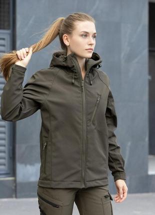 Куртка pobedov matrix жіноча хакі4 фото