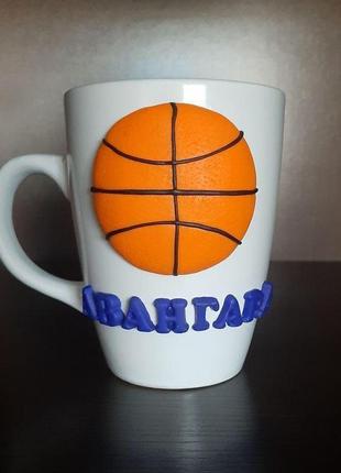 Сувенірна чашка в подарунок тренеру спортсмену фанату баскетболу.2 фото