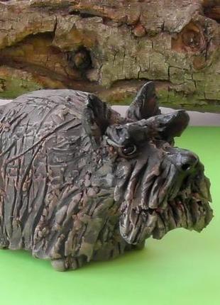 Терьер статуэтка подарок в виде терьера figurine dog