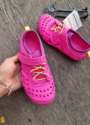 Мокасины  для пляжа, бассейна и повседневной носки crocs j2-33/34-20см4 фото