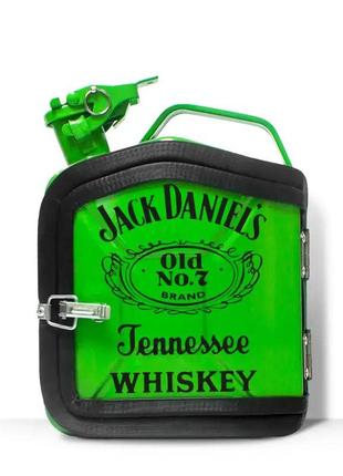 Каністра-бар оригінальний подарунок чоловікові на 5л. "jack daniels" чорний3 фото