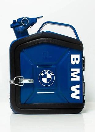 Канистра подарочный набор водителю для алкоголя на 5л. "bmw" желтый